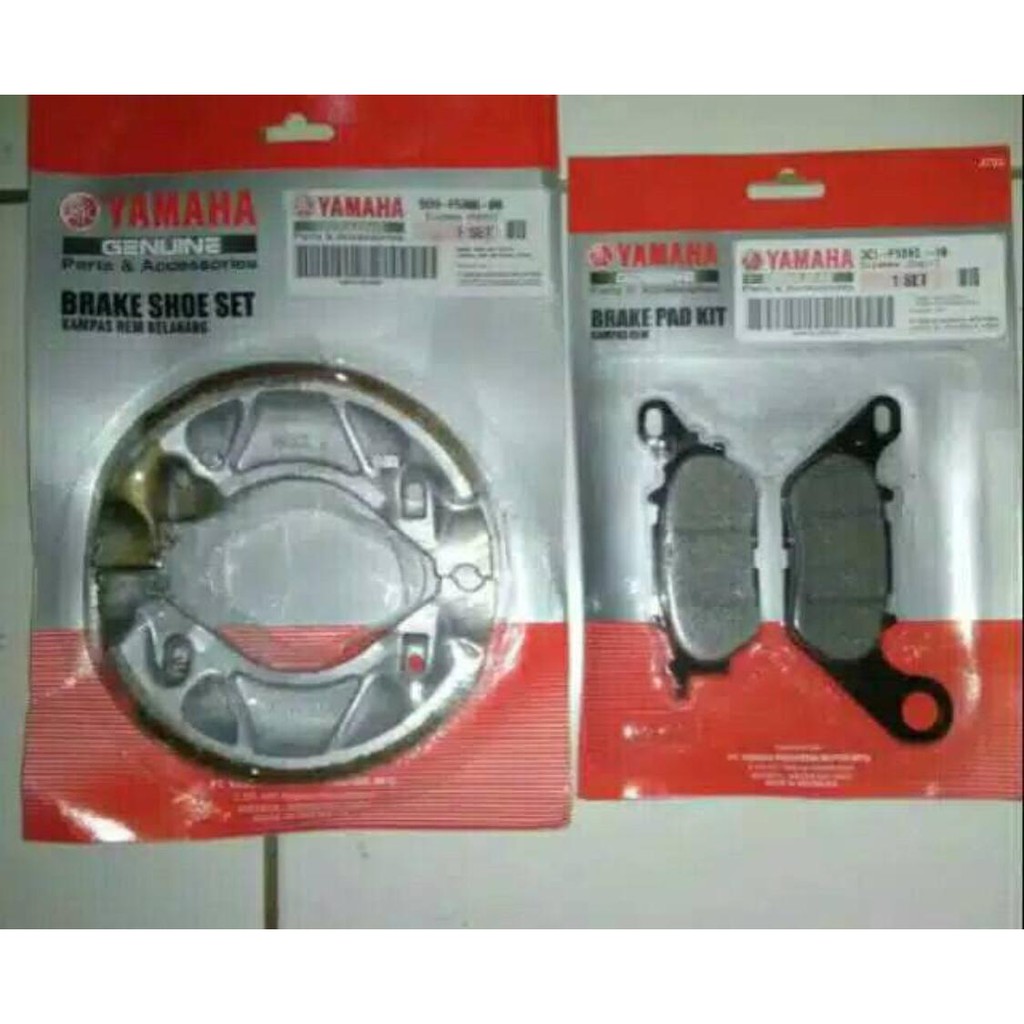 PAKET KAMPAS REM DEPAN BELAKANG MIO ,MIO J ,VEGA ZR, VEGA R NEW, VIXION,XEON