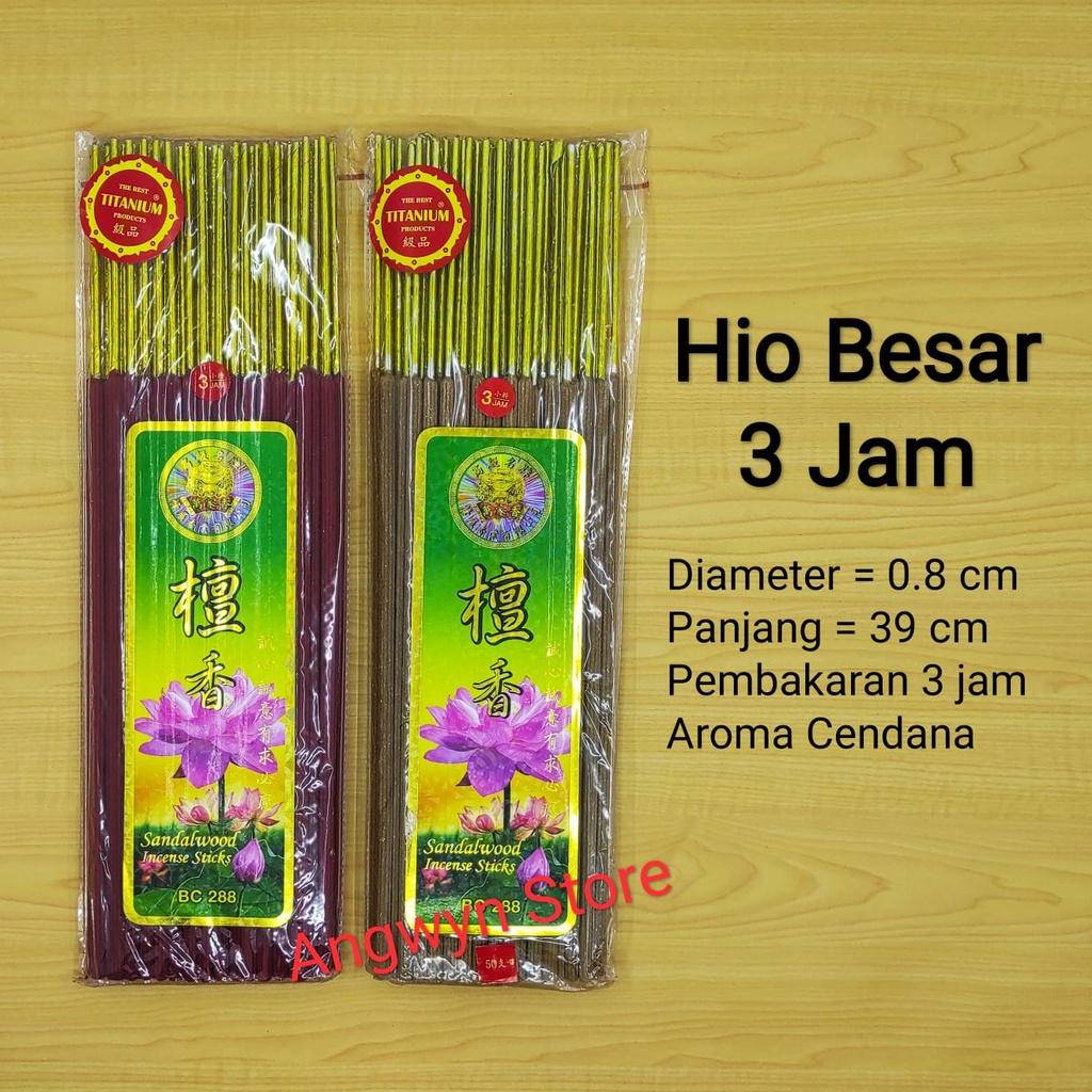 Dupa Sembahyang / Hio besar 3 Jam Aroma Sandalwood