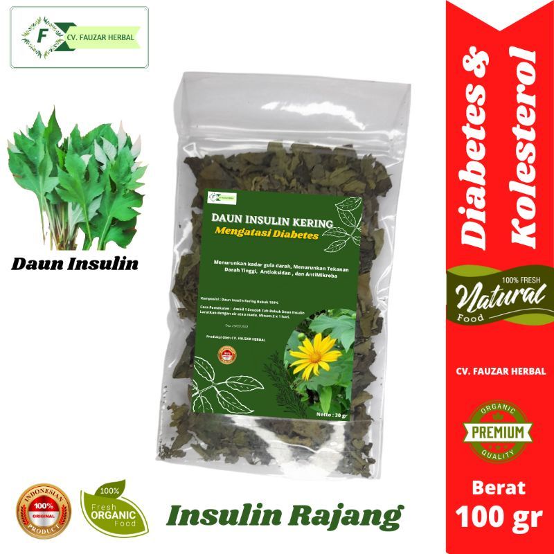 

OBAT DIABETES Daun Insulin Rajang 100 gr FAUZAR HERBAL