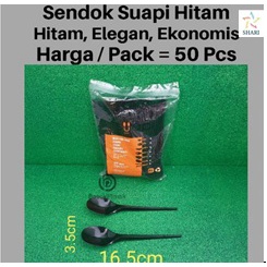 

Sendok Suapi Hitam / Sendok Plastik Hitam / Sendok Hitam / Sendok Makan Hitam