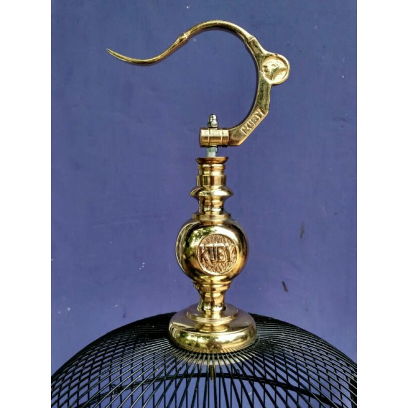 gantungan dan pion sangkar Lovebird gold kuby