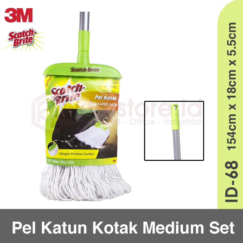 Ktmstore Scotch Brite 3m ID 68 Pel Katun Kotak Medium Set