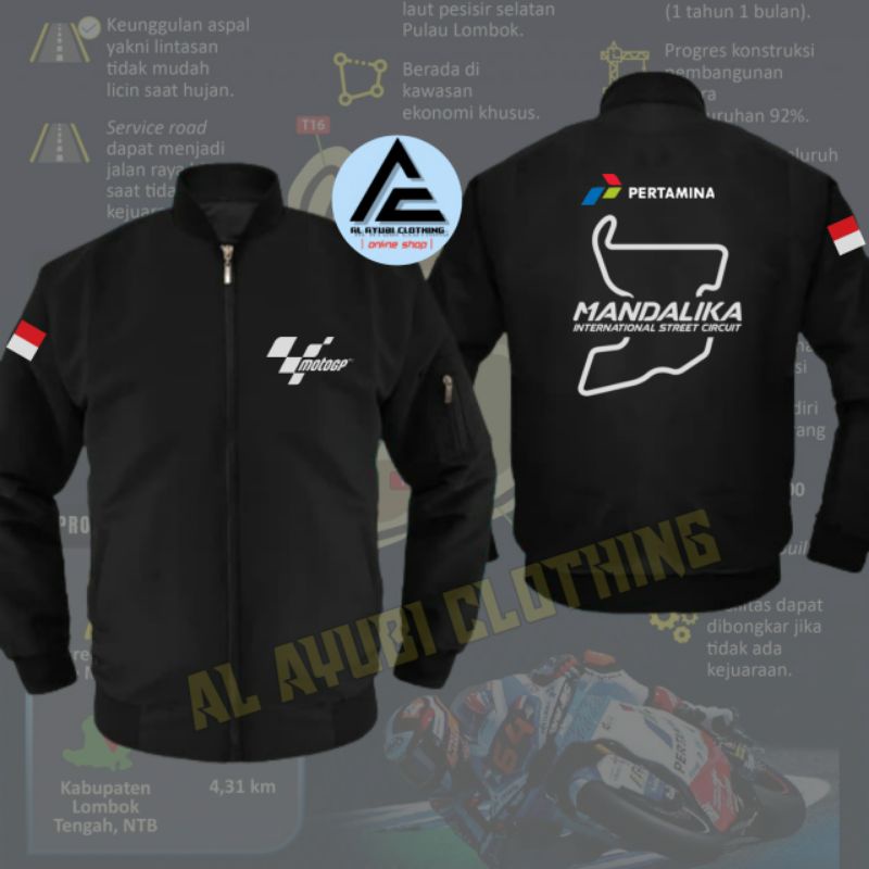 Jaket Bomber Pertamina Mandalika MotoGP | Bomber MotoGP Mandalika Pertamina