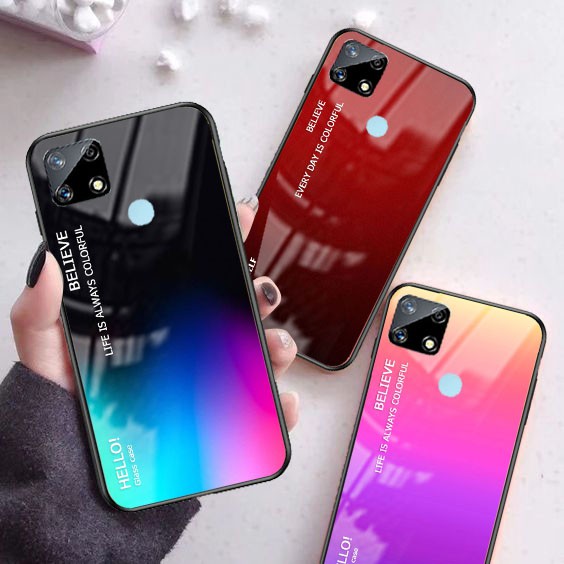 Softcase Glass [SC163] for REALME NARZO 20 - Softcase fuze - case handphone - Softcase Kaca