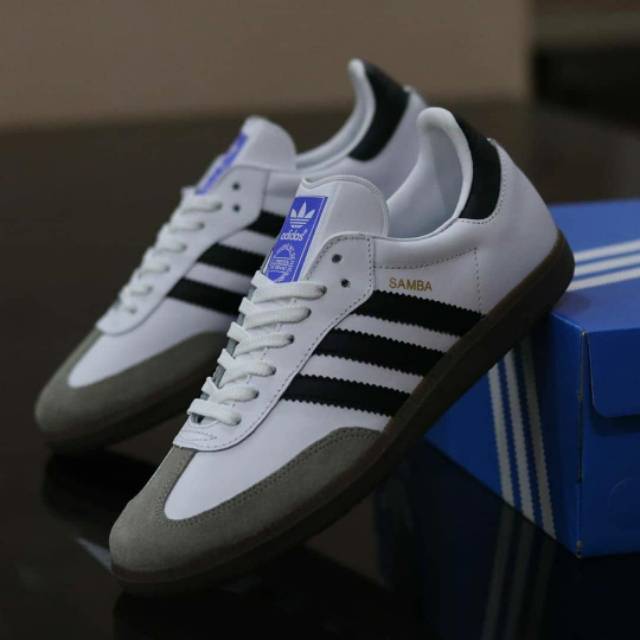 Sepatu Adidas Samba OG White List Black Original Made in Indonesia BNWB