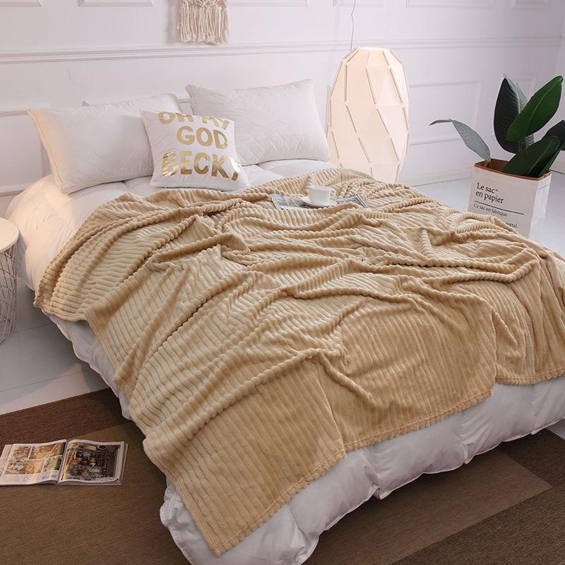Selimut Dewasa Bulu Polos Cream 180x200 Termurah Terlaris