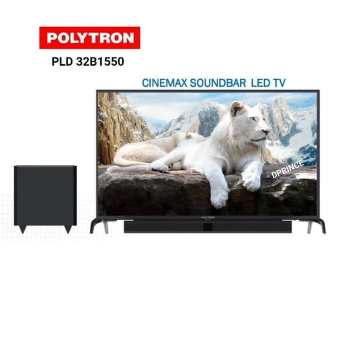 LED TV POLYTRON 32 inch Cinemax Soundbar LED HD TV PLD-32B150