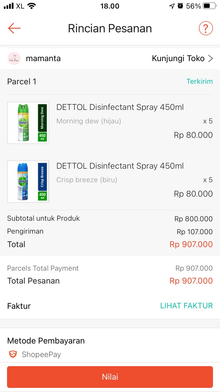 Dettol Disinfectant Spray 450ml