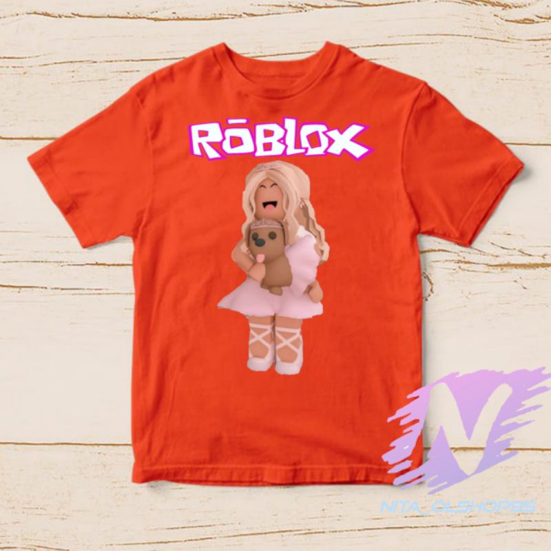 bisa bayar di tempat kaos anak roblox perempuan baju anak charakter kartun lucu