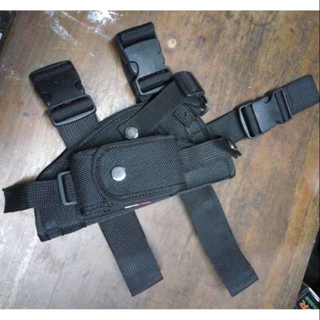 Holster Paha - Holster Pinggang - Sarung Pistol Paha - Tactical - Brimob