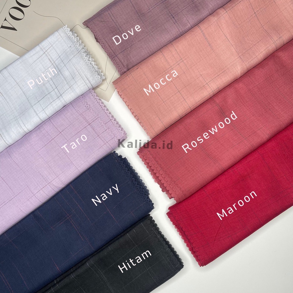 Segiempat Voal Waffle Sandi Morse Lasercut by AZARA