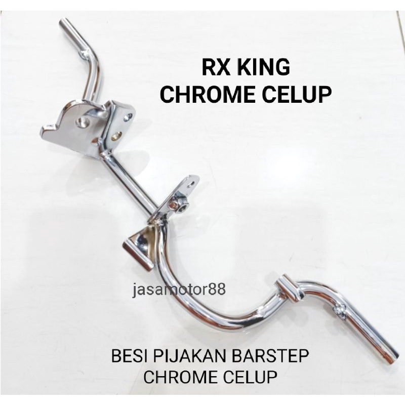 BESI BARSTEP PIJAKAN KAKI DEPAN RX KING CHROME KILAT