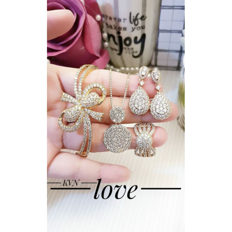 perhiasan satu set xuping lapis emas 24k 2110