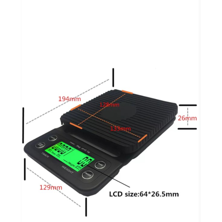 Idealife Timbangan Kopi Digital Coffee Scale 3 KG 0.1 Gram IL-500C