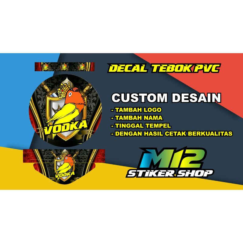 stiker tebok pvc custom