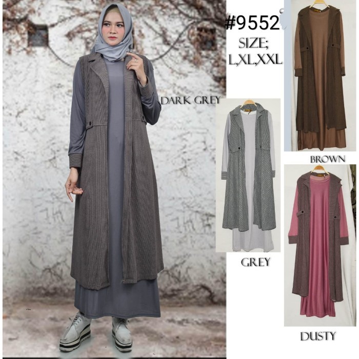 Cardigan set-cardigan set kaos import-gamis cardigan set-cardigan