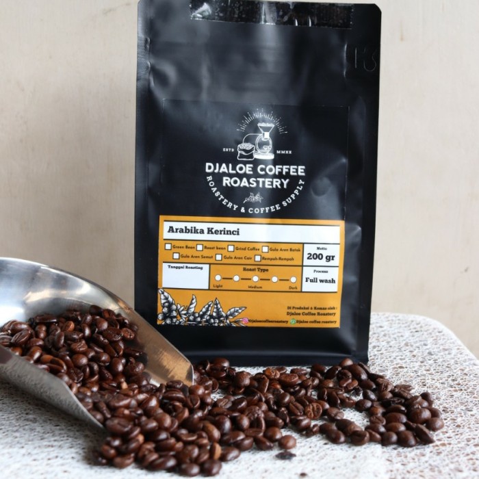 

kopi arabika kerinci, kerinci arabica coffee 200gram - biji