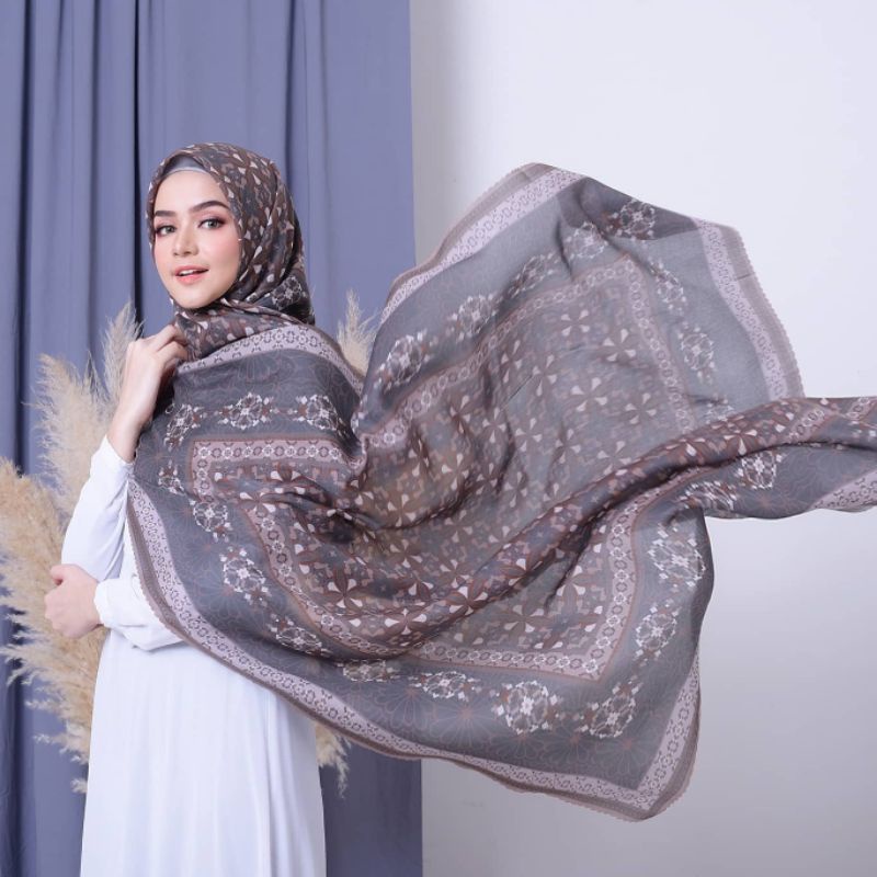 Amerta Series ( Dark Navy ) Voal Printing Premium by Primechic