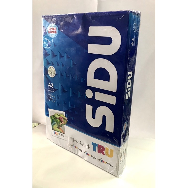 

KERTAS A3 70 GRAM SIDU