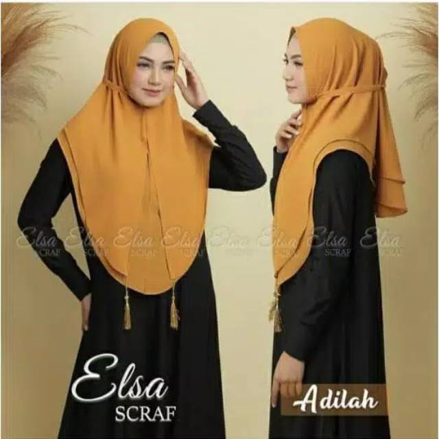 Khimar 2 layer / jilbab ceruty 2 layer murah / Jilbab ceruty