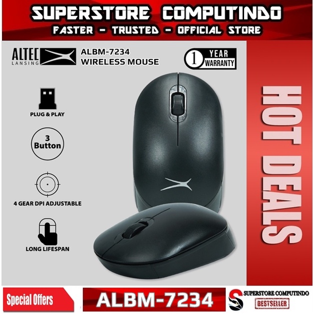 Mouse Wireless Altec Lansing ALBM-7234 | Altec ALBM7234