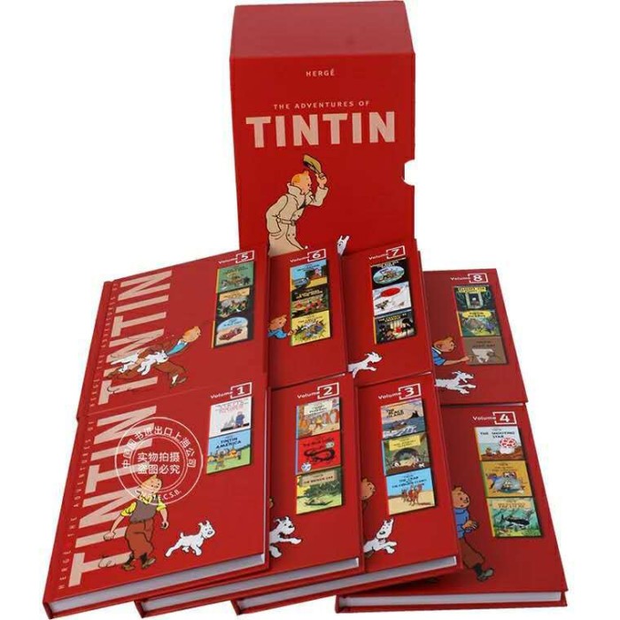 The Adventures of Tintin 8 buku gift box ( BOX SET )