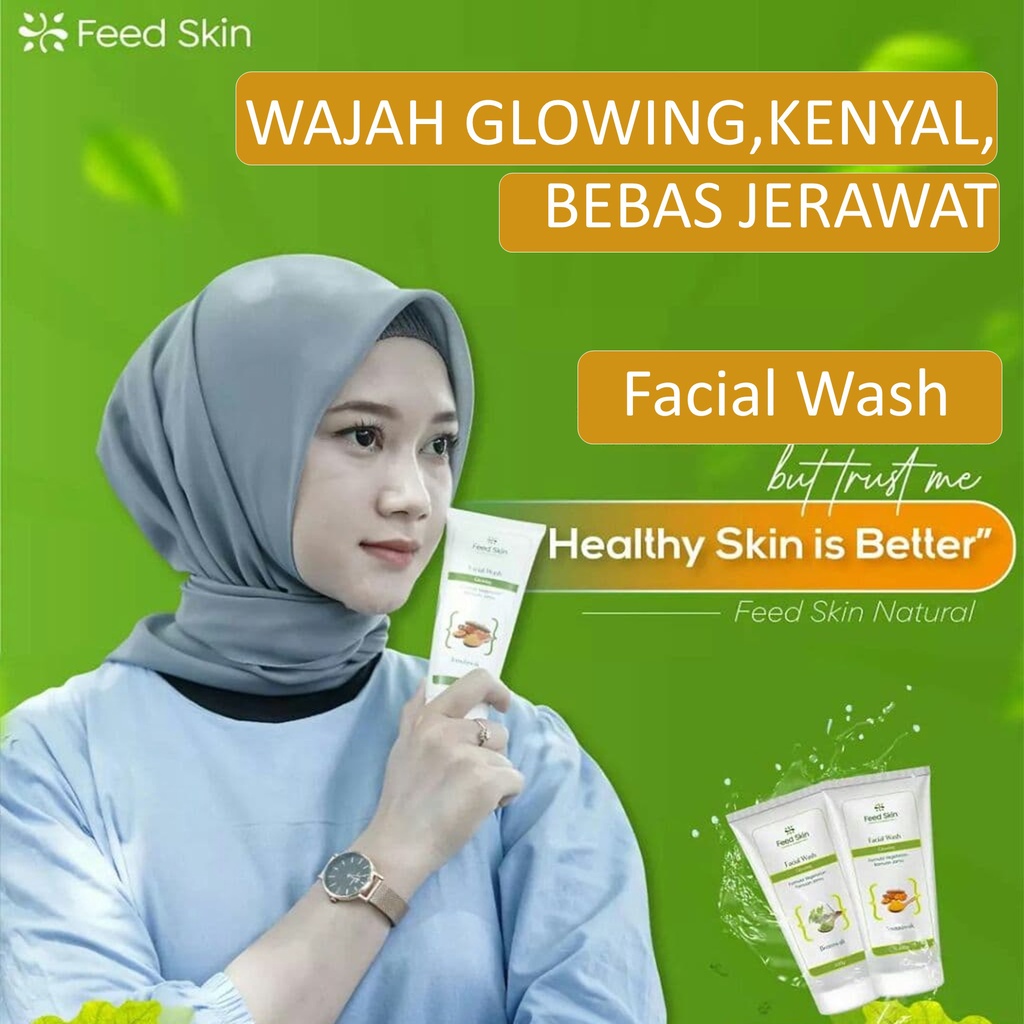 Feed Skin Sabun Pencuci Pembersih Muka Facial Wash Wajah Wanita dan Pria