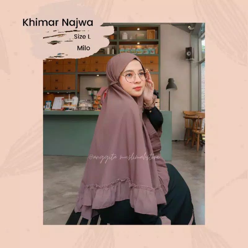 BERGO TALI REMPEL JUMBO NONPET/ Hijab Bergo Maryam Rempel Jumbo Instan
