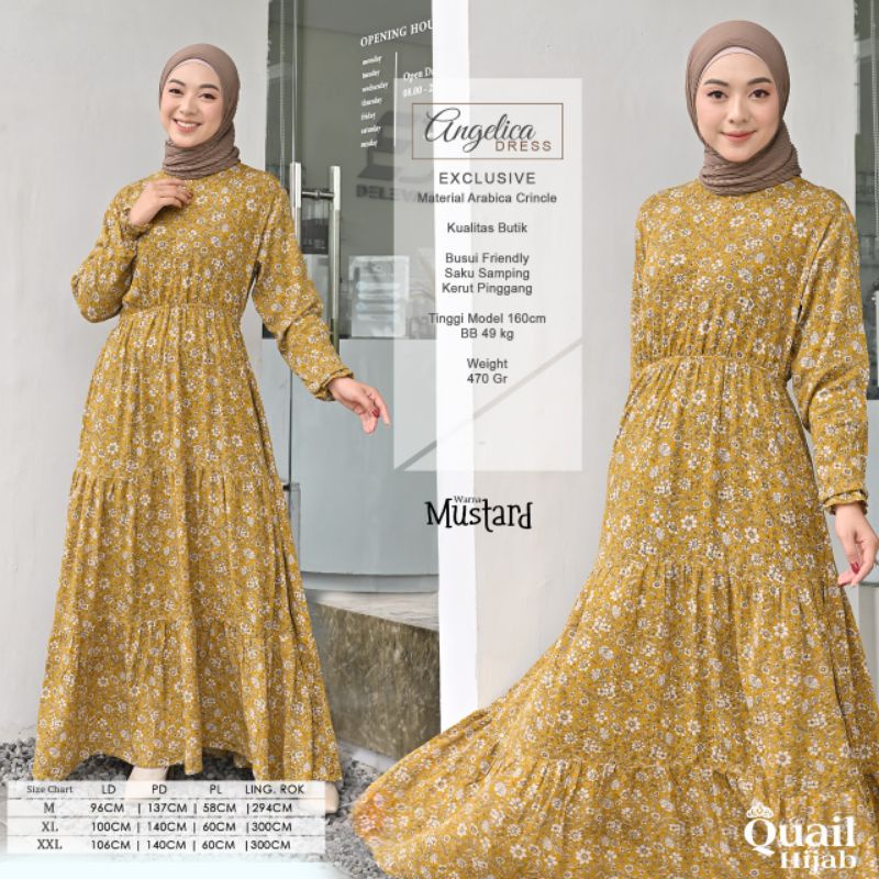 Gamis Angelica Ori Quail Hijab