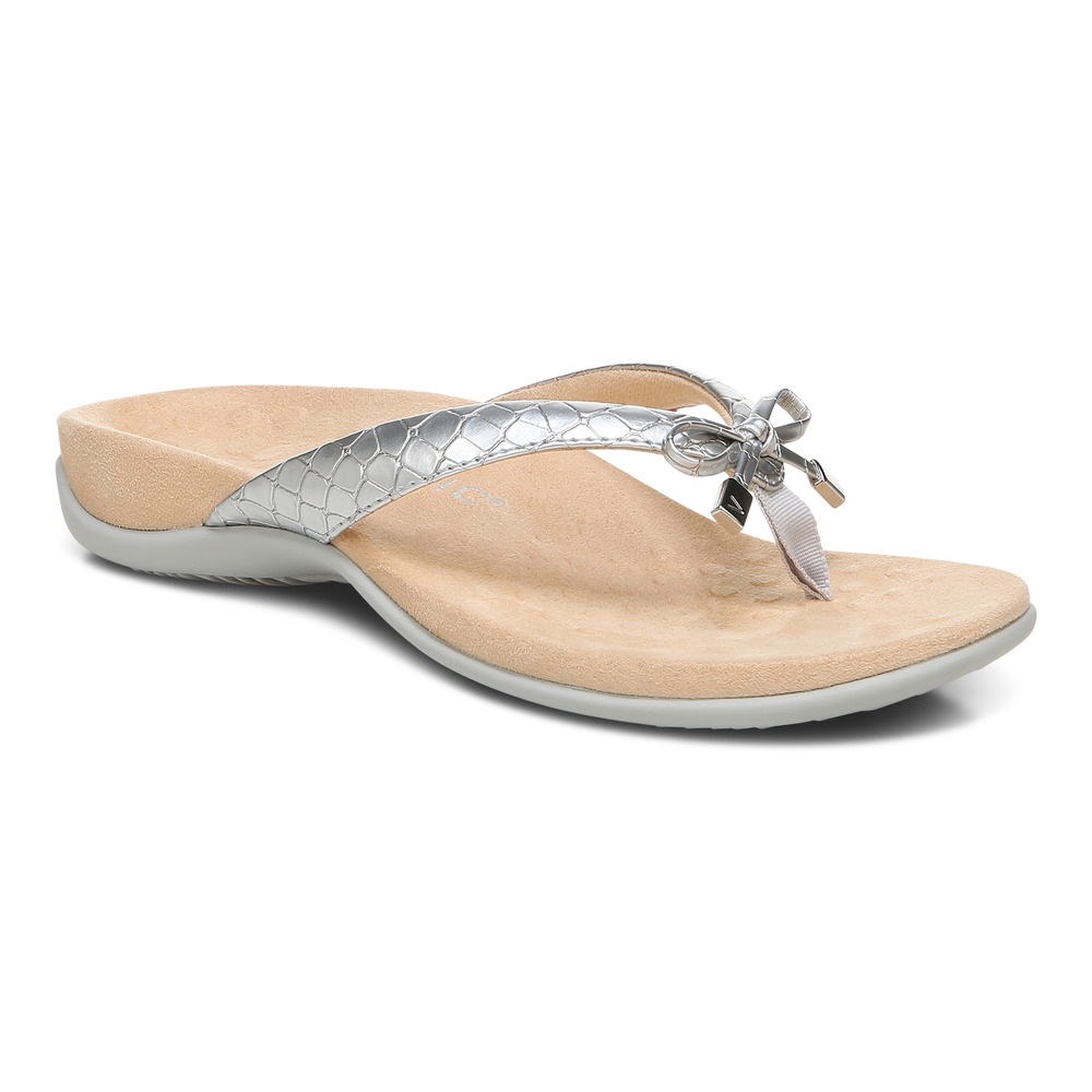 Vionic Bella Silver Sandal Wanita