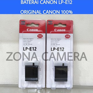 BATERAI CANON LP-E12 ORIGINAL / BATERAI CANON LP-E12 LPE12 / BATTERY CANON LP-E12 LPE12 / BATRAI CANON LP-E12 LPE12 - CANON EOS M2 M10 M100 M200 M50 100D