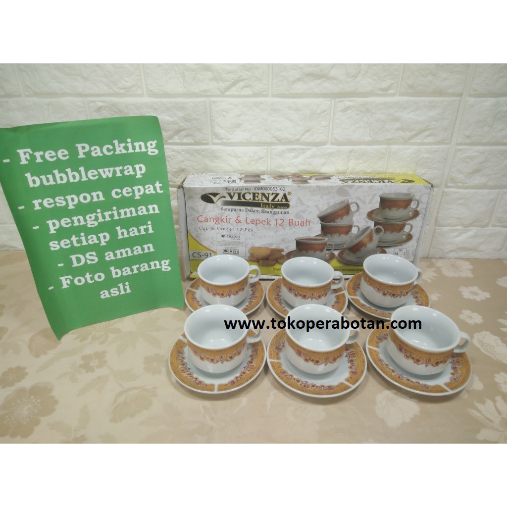TOKOPERABOTAN Cangkir set Vicenza CS-91