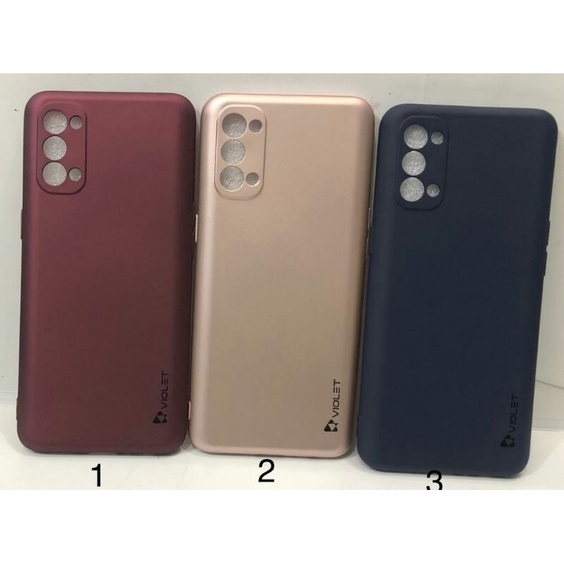 OPPO RENO 4 BABY SKIN ULTRATHIN CASING SOFTCASE VIOLET