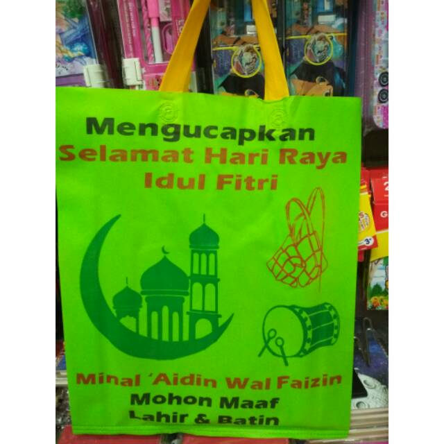 

Tas SpunBond 38 x 45cm tas Lebaran Idul Fitri isi 12 pcs