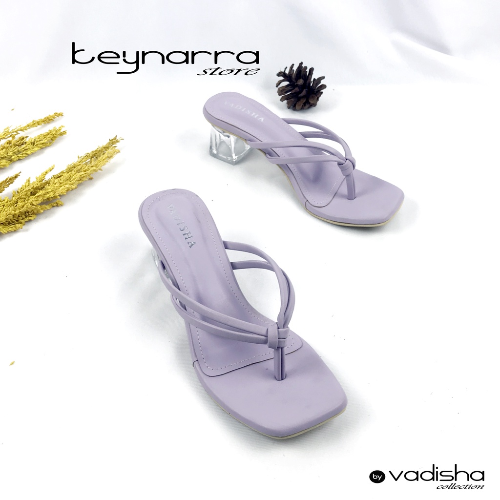 keynarra Best Quality santika Heels Kaca Oval Transparan CM 505