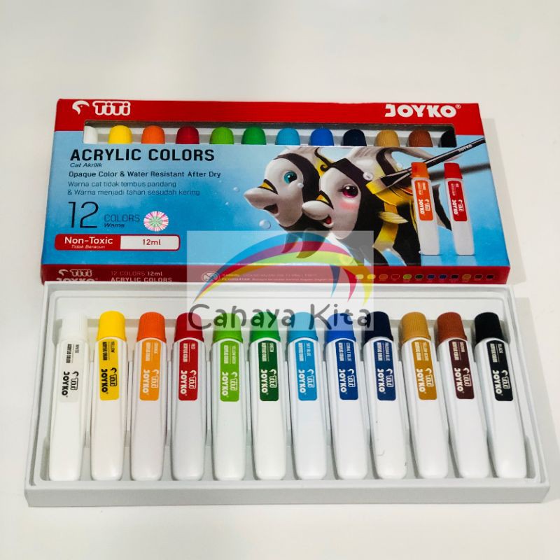 

Acrylic Color Cat Akrilik Joyko TiTi ACC-12ML-12 Warna Colors