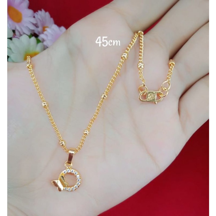 kalung emas muda kadar 35%perhiasan/emas muda kadar rendah