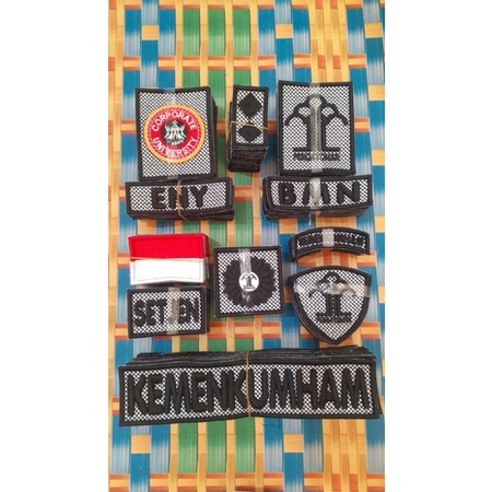 atribut pdl kemenkumham timbul 4 mili Minimal order 6 set PO 14 Hari