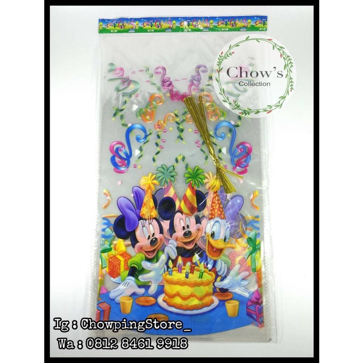 

Plastik Snack Ulang Tahun/Plastik Kado/ Plastik Souvenir Mickey Minnie