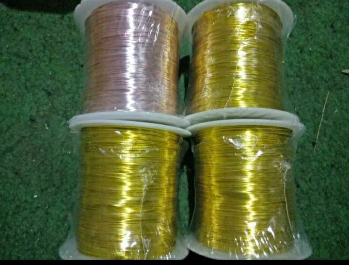 Gulungan Kawat Tembaga Warna Emas Silver Rose Gold Dan Merah Ukuran 0.2-1.0mm 600-30m Untuk Membuat Perhiasan Diy