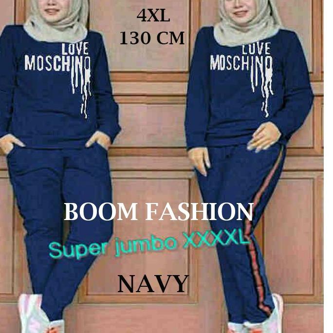 Terbaru.. BOOM - SET TRAINING XL(5900), XXL(7333), 3XL(7711), 4XL(8100) Set Wanita Muslim Jumbo/ Set