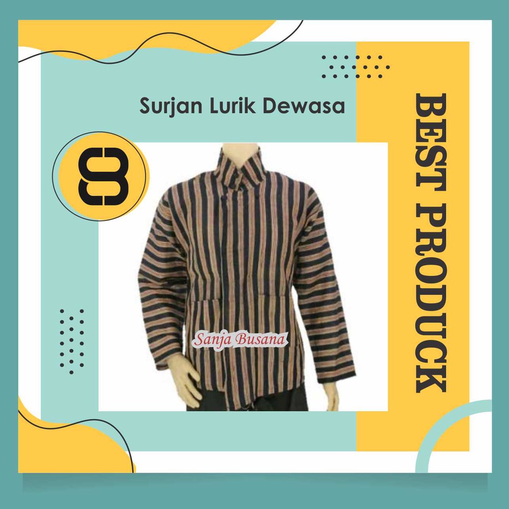 Baju Lurik Pria Sorjan Lurik Surjan Lurik Dewasa Surjan Lurik Pria Sorjan Jawa Sorjan Jogja Surjan K