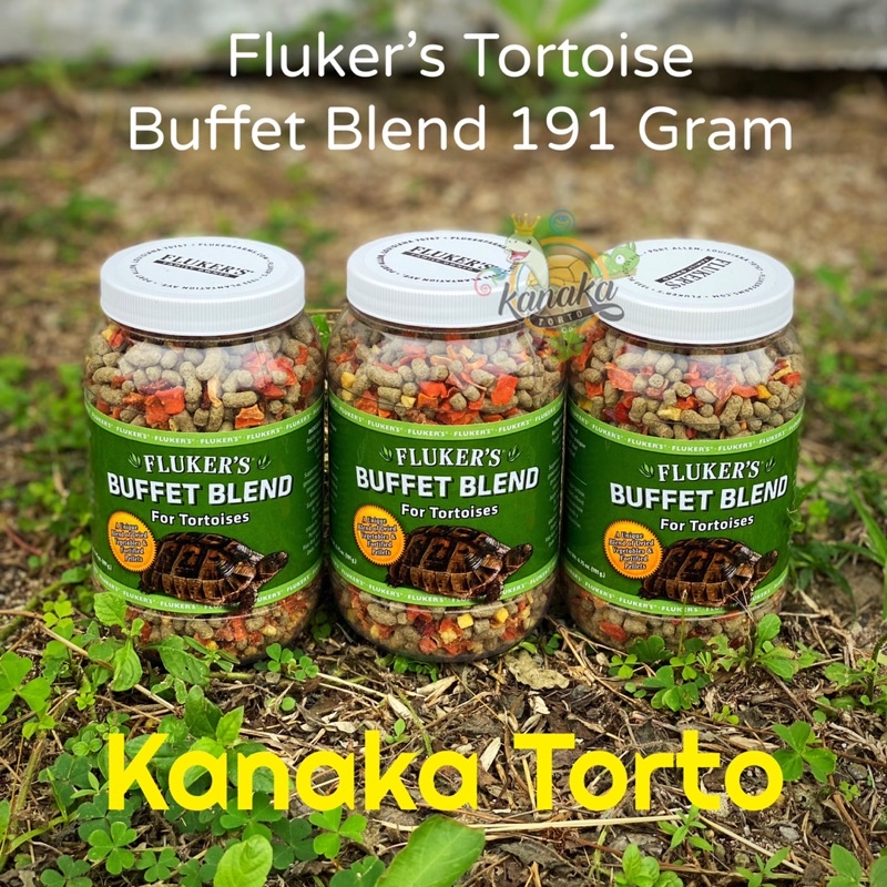 FlukerS Buffet Blend Tortoise 191 Gram Makanan Pelet Torto Hermani Greek