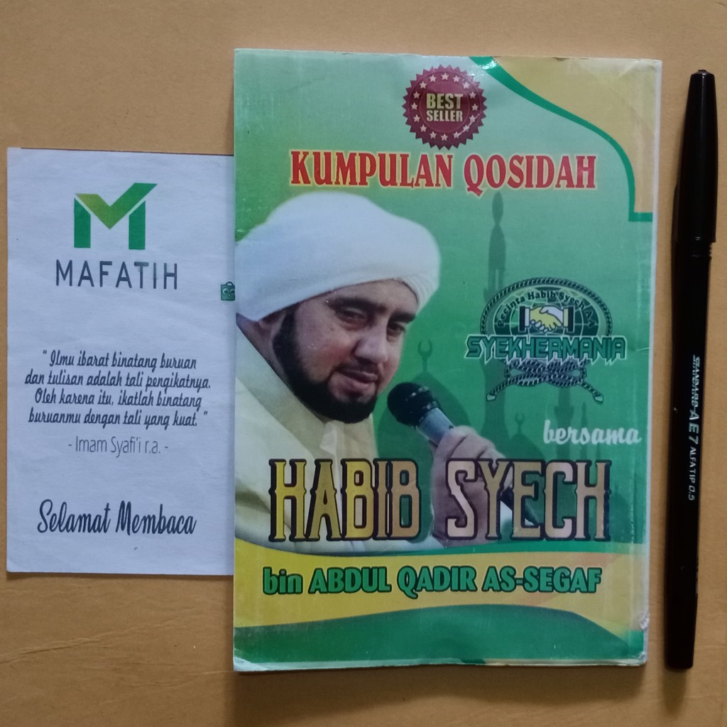 Buku Kumpulan Qosidah Syekhermania (ukuran saku kecil) bersama Habib Syech Syekh bin Abdul Qadir As-