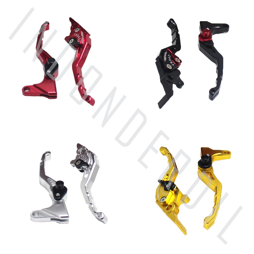 Handle-Handel-Hendel-Hendle-Tuas Rem Variasi Aerox 155 &amp; Lexi TST Cnc-PnP Emas-Merah-Silver-Hitam