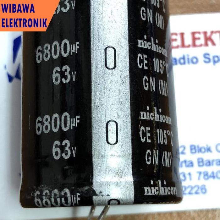 ELCO 6800uf-63V nichicon 105•C wbwele88 Juara