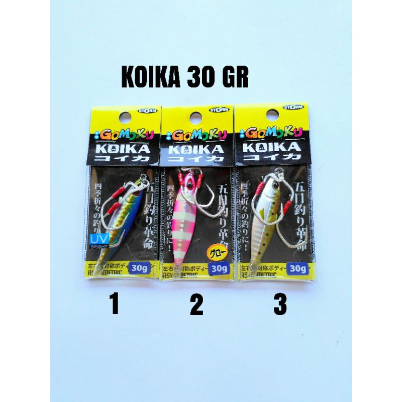 SLOW JIGGING METAL JIG STORM KOIKA 30 GRAM ORIGINAL
