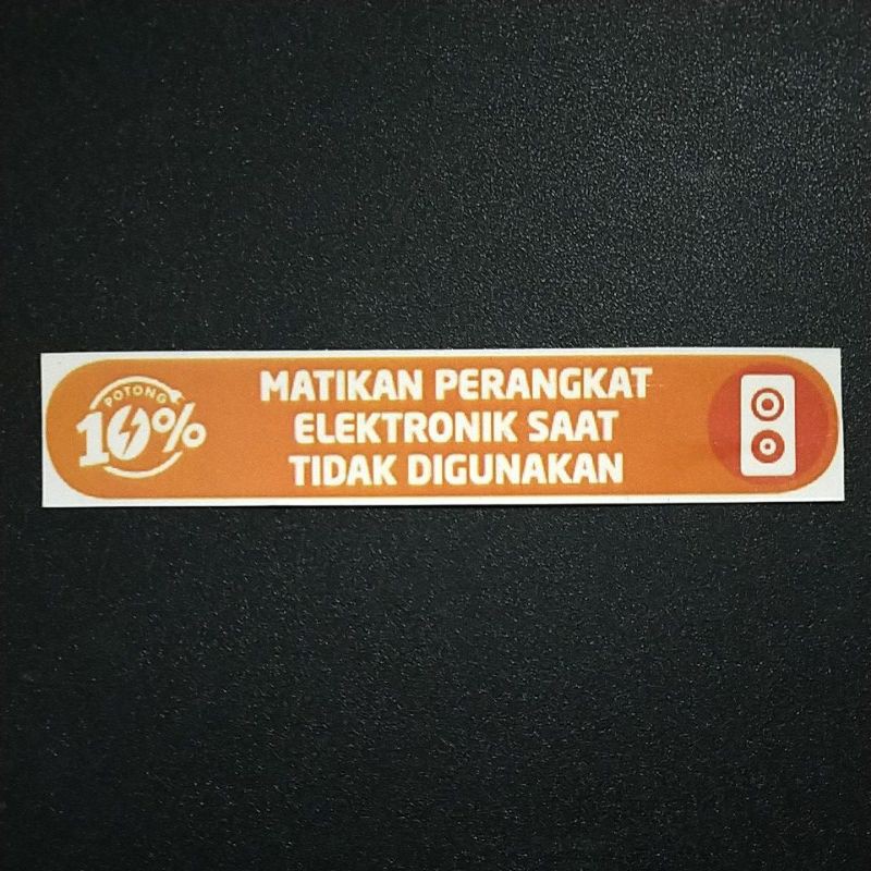 

STIKER WATERPROOF MATIKAN PERANGKAT ELEKTRONIK