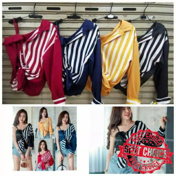 Terbaru Crop Cristin Atasan Crop Sexy | Baju Atasan Wanita Sexy | Pakaian Perempuan Korean Style