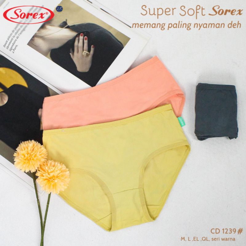 Celana Dalam Wanita Sorex Super Soft 1239 Cutting Midi Cd Wanita Sorex 1239 Super Soft